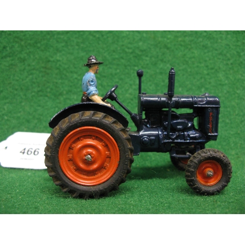 466 - Britains 128F Fordson Major tractor with driver and rubber tyres