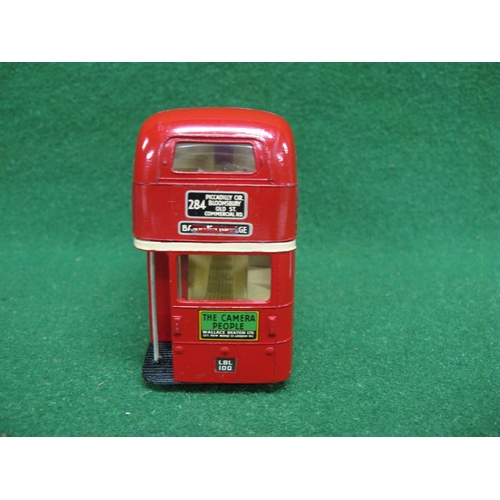 474 - 1960's Triang Spot-On No. 145 1:42 scale diecast Routemaster double deck bus with box, internal pack... 