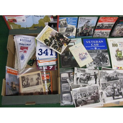 48 - A participant's collection of London-Brighton memorabilia to include: old programmes, black and whit... 