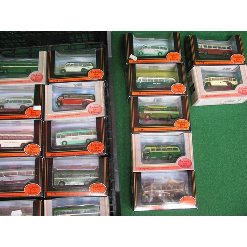 490 - Twenty four boxed EFE 1:76 scale diecast models of single deck buses and coaches from many different... 