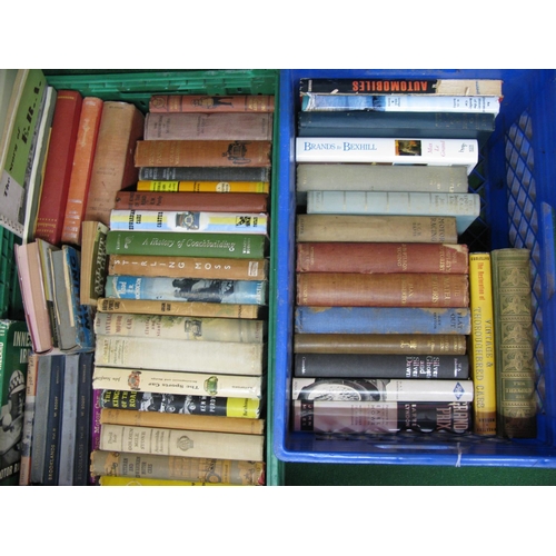 51 - Three crates of approx ninety mostly hardback books on motoring, motor racing and vehicle subjects