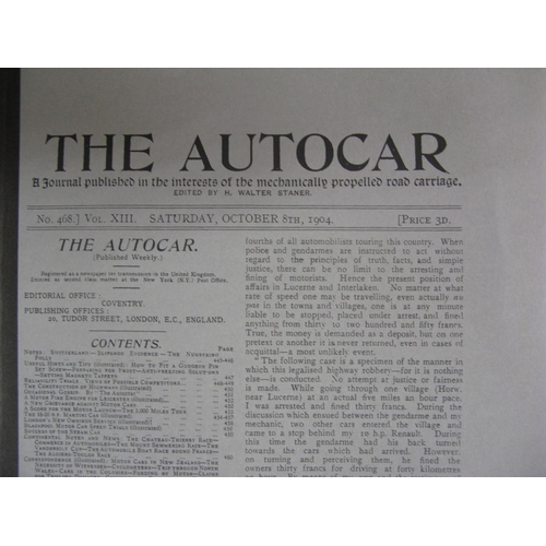 61 - Three boxes of 170 modern reprints of The Autocar