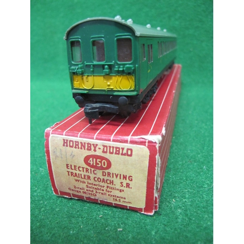 659 - 1960's Hornby Dublo 2 Rail 4150 EMU trailer coach No, S77511 in BR green, boxed