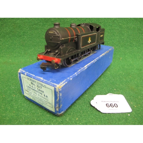 660 - Very rare, last issue, September 1963, Hornby Dublo 3 Rail 3217 0-6-2T No. 69567 in early BR lined m... 