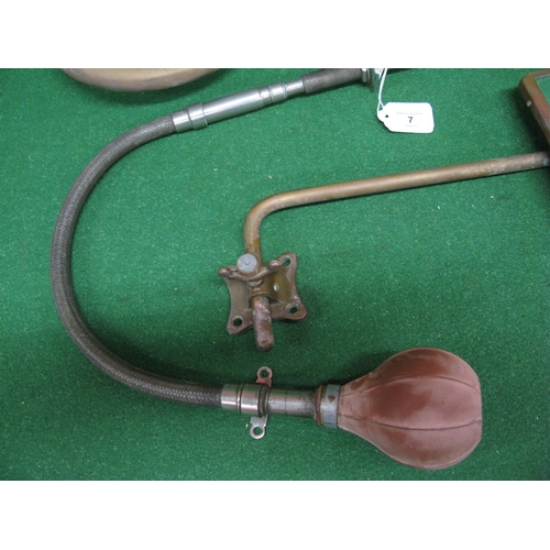 7 - Three manual air horns to include a flexible hose version marked Jacksophone 5131 - 36