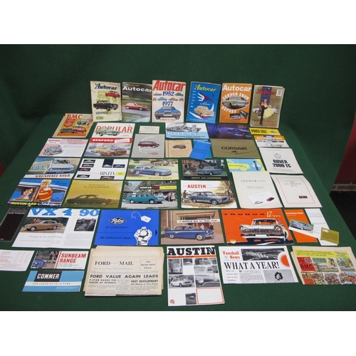 Quantity Of 1950's, 1960's And 1970's Sales Brochures For Austin, Ford ...