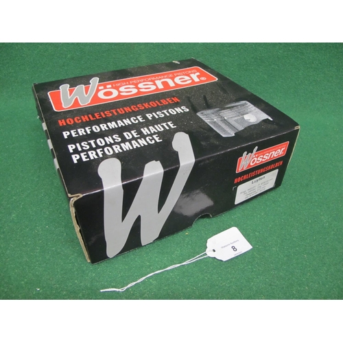 8 - Box of four high performance pistons from Wossner