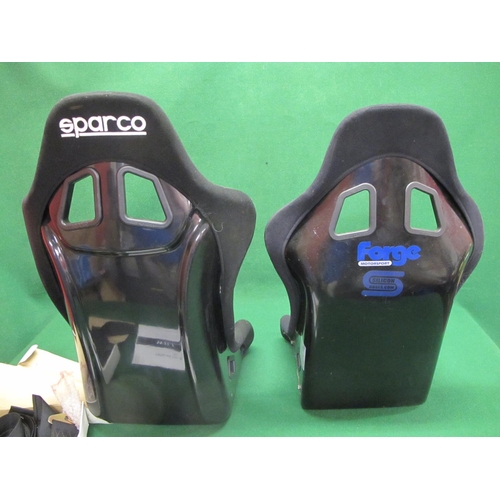 87 - Two Sparco competition/rally/racing seats to comprise: REV CS 915 98 and a taller EVO Plus CS 18106 ... 