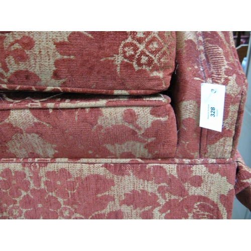 328 - Peter Guild three piece suite comprising: three seater sofa - 88.5