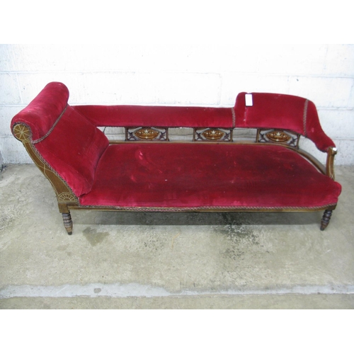 336 - Inlaid chaise longue - 63