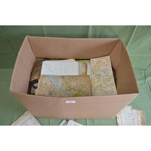 82 - Box containing a quantity of maps