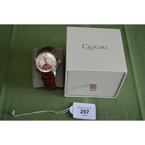 257 - Boxed Clogau gentleman's wrist watch