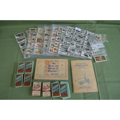 271 - Quantity of cards and vintage cigarette packets