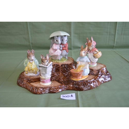 300A - Collection of five Beswick Beatrix Potter figures to comprise: Samuel Whiskers, Cecily Parsley, Tail... 