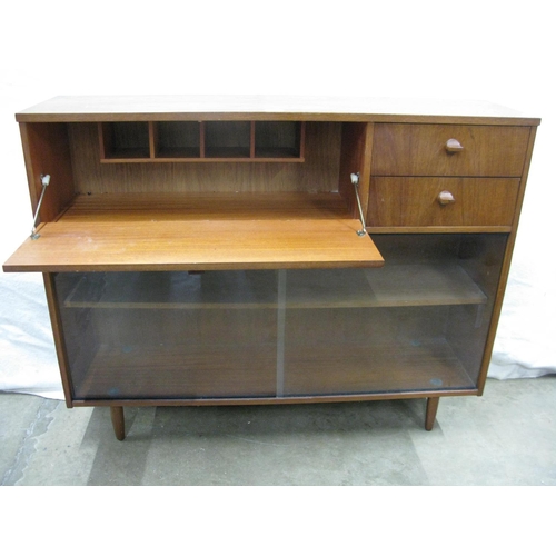 413 - Mid century Avalon glazed bureau bookcase - 45