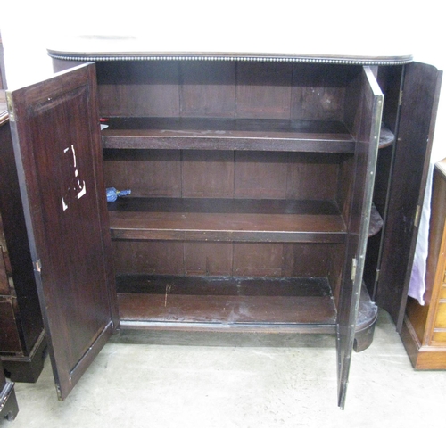 426 - Mahogany three door cabinet - 50.25