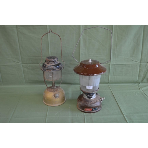 62 - Coleman Model 275 lamp and tilley lamp