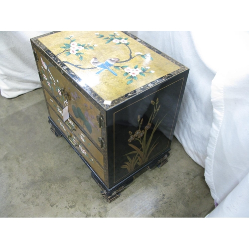 447 - Lacquered Oriental style cabinet - 23