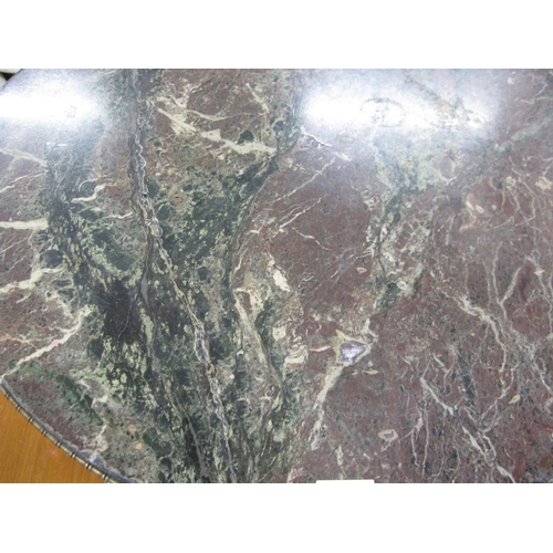 450 - Circular marble top occasional table - 28.25