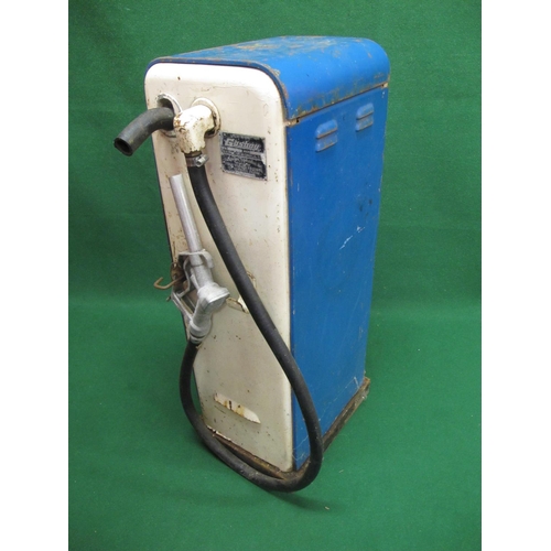 107 - Small Fina Gasboy (Lansdale-USA) Model 100L petrol pump with delivery pipe and nozzle - 39