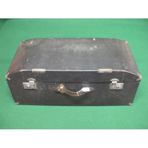 109 - Vintage hinged rear car trunk with handle and rubber feet - 32