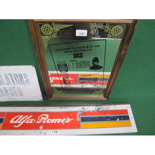178 - Galvanised sign Accumulators Charged - 15.25