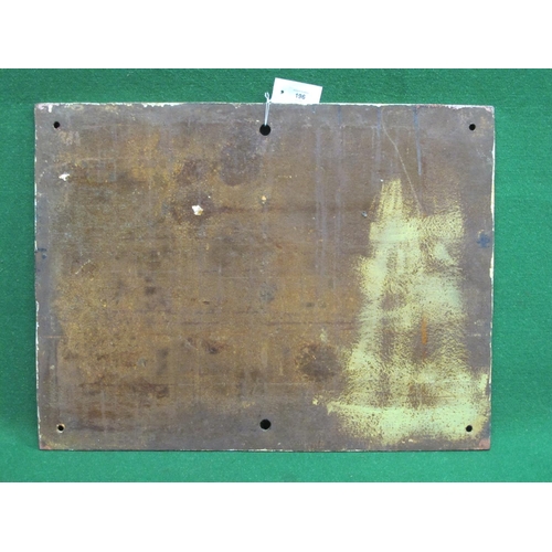 196 - Large cast iron trespass warning sign for the Midland Railway - 25.75