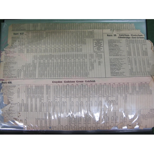 208 - 1929 East Surrey Traction Co Ltd Southern Area timetable billboard poster - 18