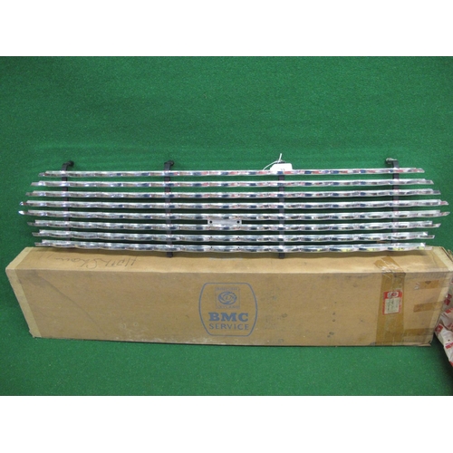 33 - New old stock metal radiator grill for an Austin/Morris 1100 MkII in BMC wrapping and box Part No. C... 