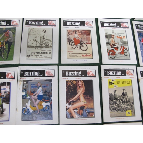 34 - Forty one copies of Buzzing, The Journal Of The National Autocycle & Cycle Motor Club Ltd from the 2... 