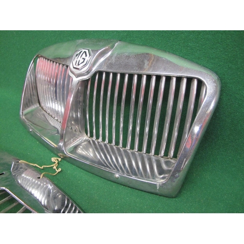 36 - Two second hand chromed MG radiator grills for MGA MkI 1500 and MkII 1600