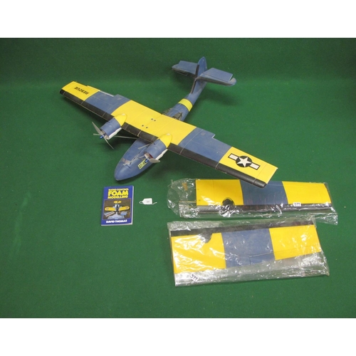 399 - Radio controlled foam model of an American seaplane with electric propellers - 54