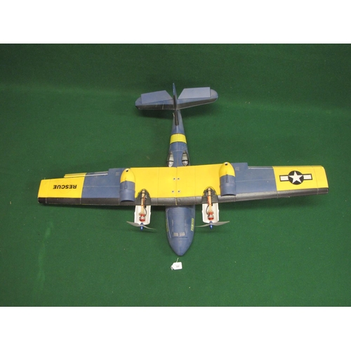 399 - Radio controlled foam model of an American seaplane with electric propellers - 54