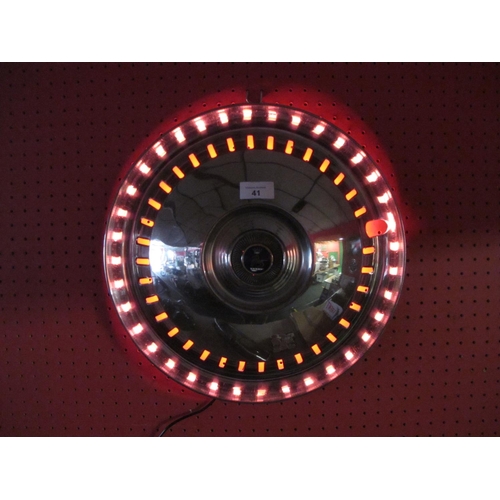 41 - Rootes Group domed wheel trim retro fitted with remote controlled mains powered coloured lights - 15... 