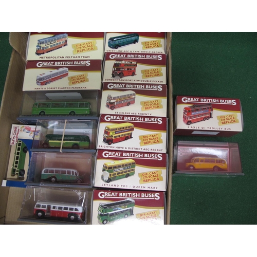 415 - Fifteen boxed diecast model buses from OOC, GBB and Lledo for Southdown, Brighton & Hove, LT etc and... 