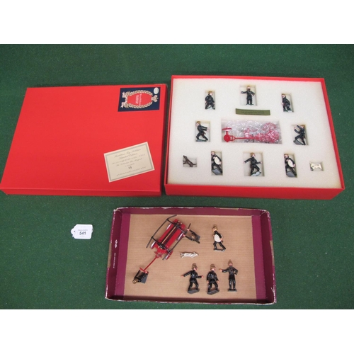 541 - Boxed Limited Edition No. 84/500 set of eight white metal hand painted Volunteer Fire Brigade figure... 