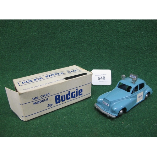 548 - 1983 Budgie Toys diecast limited production Wolseley 6/80 Police car with roof spot lights and sign,... 