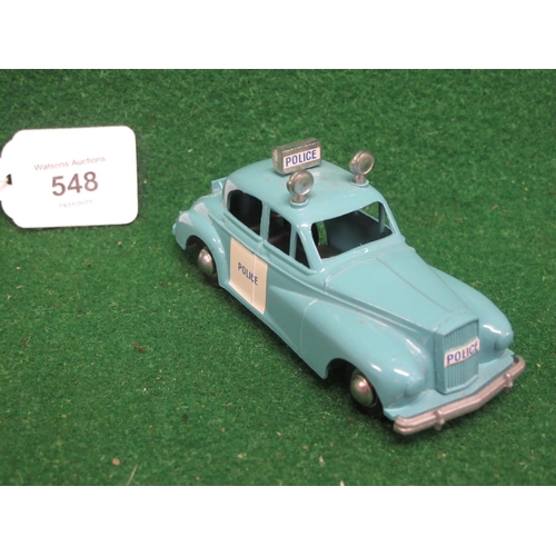 548 - 1983 Budgie Toys diecast limited production Wolseley 6/80 Police car with roof spot lights and sign,... 