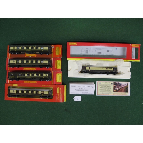 604 - Hornby OO scale Class 73 BoBo diesel electric locomotive No. 73101 The Royal Alex in Pullman umber a... 