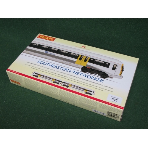 605 - Hornby OO scale R2603 Class 466/02 Networker two car train pack in South Eastern livery with instruc... 