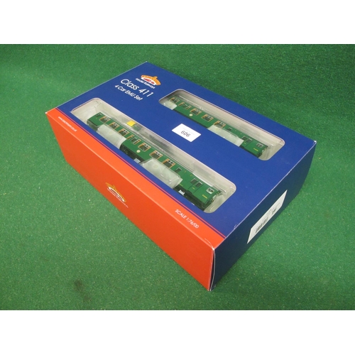 606 - Bachmann OO scale 31-426 Class 411 four car EMU train pack in late BR Southern Region green livery w... 