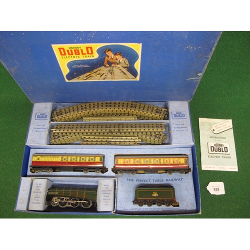 629 - Boxed Hornby Dublo 3 Rail train set EDP11 containing A4 4-6-2 tender locomotive No. 60016 Silver Kin... 