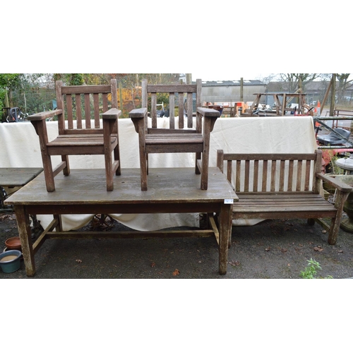 16 - Rectangular wooden garden table - 72