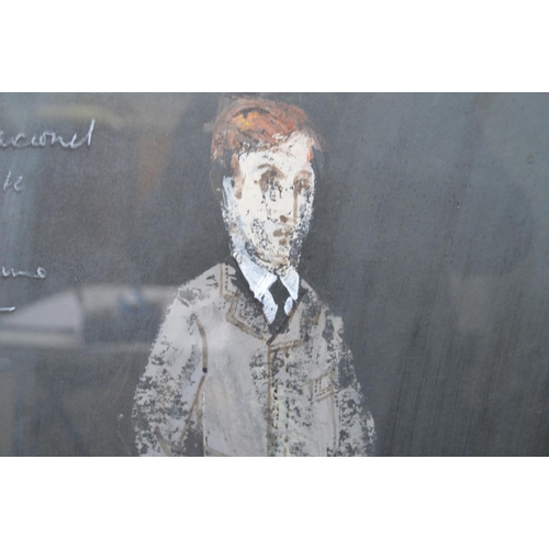 166 - 'Owen Wingrave' Benjamin Britten painting of Mr Benjamin Luxon as Owen Wearing Raincoat Over Second ... 