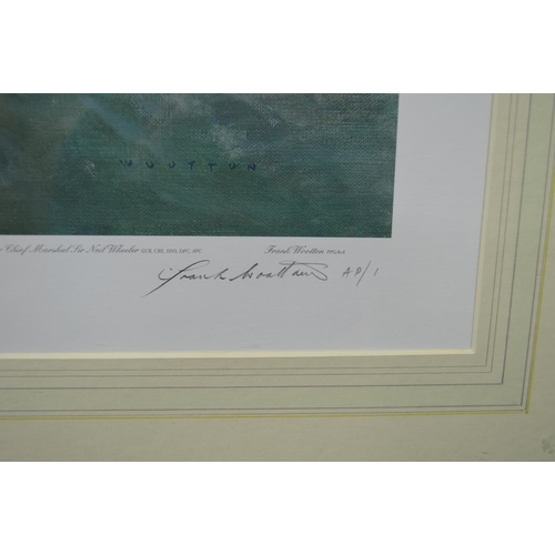 104 - Frank Wootton, artists proof Numbered 1, print titled Strike Wing Attack, signed in pencil bottom ri... 