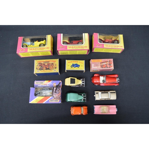 116 - Quantity of boxed and unboxed Matchbox models to include: No. 29 Racing Mini, No. 55 Ford Cortina an... 