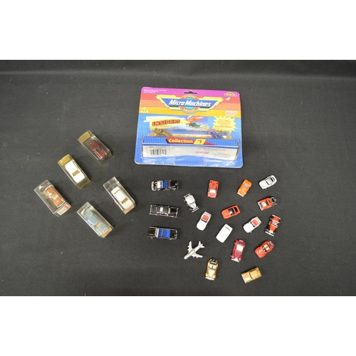 117 - Quantity of Micro Machine vehicles together with five Wiking model cars