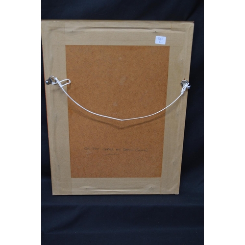 180C - William Arthur Earp, watercolour of fishing boat beneath cliffs (possibly the Devon coast), in glaze... 