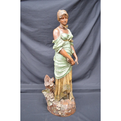 187 - Ernst Wahliss (Austrian) earthenware figure of a young lady - 33