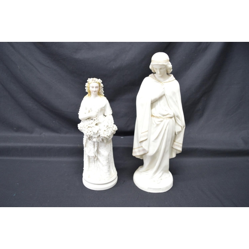 210 - WC Marshall Parianware figure of Hermione with gilt highlights and impressed marks - 16